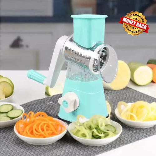 3-in-1 Rotary Vegetable Slicer & Grater Premium Quiality